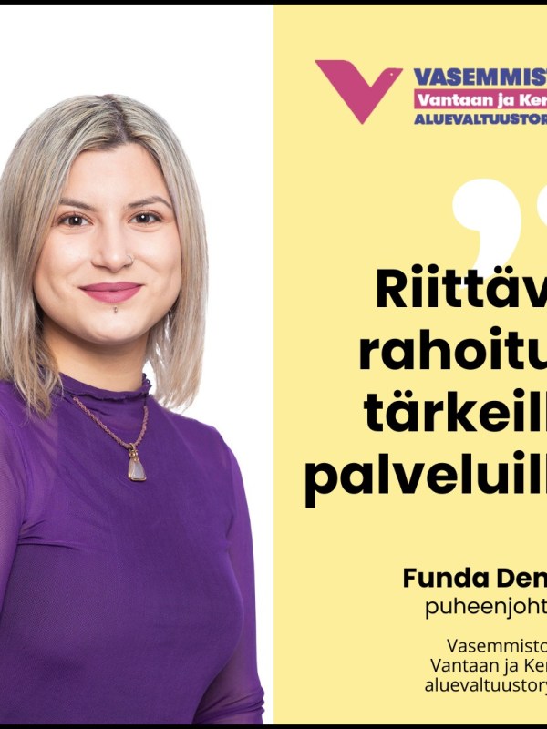 Riittävä rahoitus tärkeille&nbsp;palveluille